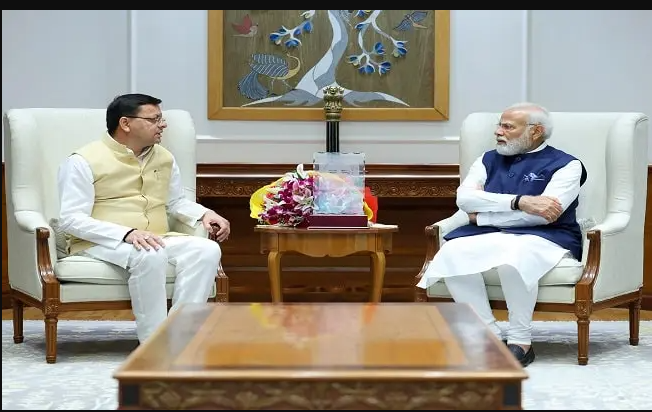 सीएम धामी की प्रधानमंत्री से मुलाकात, निवेशक सम्मेलन के लिए आमंत्रित किया