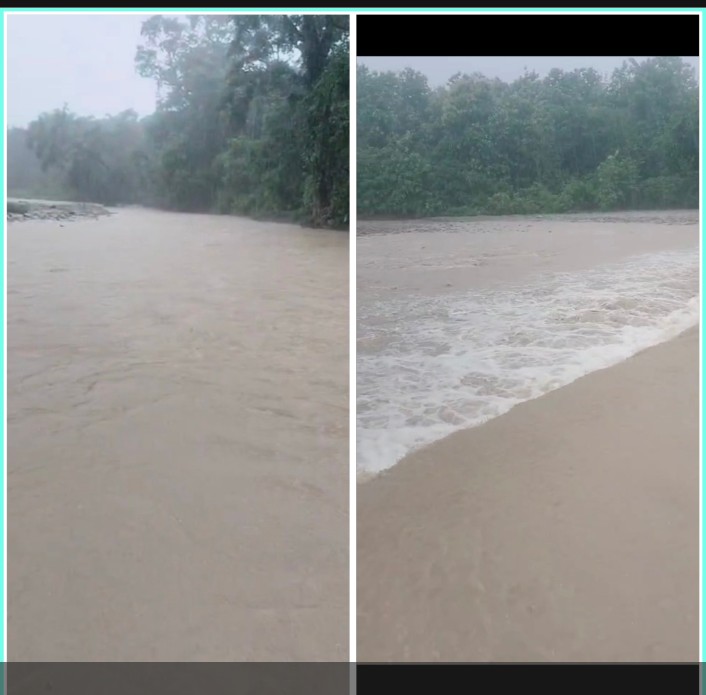 बड़ी खबर (हल्द्वानी) शेरनाला ऊफान पर,हल्द्वानी सितारगंज राजमार्ग यातायात के लिए बंद ।।