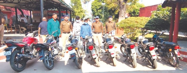 लक्सर पुलिस ने दबोचे शातिर बाइक चोर